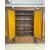 Set of five light walnut bookcases