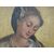Dipinto olio su tela scuola italiana del XVII secolo Maria che allatta al seno