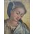 Dipinto olio su tela scuola italiana del XVII secolo Maria che allatta al seno