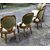 Three mid-19th century gilded armchairs