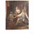 Pastel painting on paper, interior scene, France, 19th century