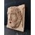 Raffinato lavandino in marmo Rubbio finemente decorato con mascherone - 64 x 42 cm