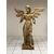 Winged angel in carved and gilded wood. Siena, 18th century. H 136 cm