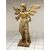 Winged angel in carved and gilded wood. Siena, 18th century. H 136 cm