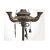 Florentine bronze floor lamp, H 180 cm. Early 19th century. Height 180 cm
