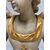 Winged angel in carved and gilded wood. Siena, 18th century. H 136 cm