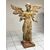 Winged angel in carved and gilded wood. Siena, 18th century. H 136 cm