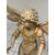 Winged angel in carved and gilded wood. Siena, 18th century. H 136 cm