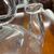 Antique 18th-century blown glass holy water pitcher. Dimensions H 32 W 23.