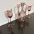 Antique Tritico in amethyst rose glass, 1920, Zecchin – Cappellin manufacture, Murano Venice.
