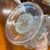 Antique 18th-century blown glass holy water pitcher. Dimensions H 32 W 23.