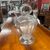 Antique 18th-century blown glass holy water pitcher. Dimensions H 32 W 23.