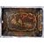 Lacquered and painted wooden tray. Venice, 18th century.