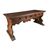 Large walnut desk in solid walnut. Northern Italy, late 16th century.