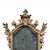 Carved and gilded wooden mirror. Northern Italy, 18th century.