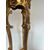 Carved and gilded wooden pedestal table. Lombardy, mid-19th century