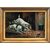 British painter (dated 1899) - Dogs chasing the mouse.