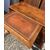 Walnut veneered trestle desk. Italy, first half of the 19th century.