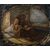 Italian painter (17th-18th century) - Franciscan friar pilgrim seated writing (preparatory sketch).