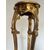 Carved and gilded wooden pedestal table. Lombardy, mid-19th century