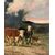 European painter (late 19th century) - Landscape with cows and a flock of sheep.