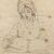 Italian draughtsman (18th-19th century) - Study for a writer. Italian draughtsman (18th-19th century) - Study for a writer.