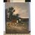 European painter (late 19th century) - Landscape with cows and a flock of sheep.