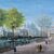 Pittore veneziano (inizio XIX sec.) - Venezia, veduta dei giardini con la Coffee House verso la Basilica di S. M. della Salute.
