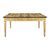 Large carved and painted wooden writing desk. Italy, 19th-20th century.