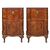 Pair of walnut and carob veneered bedside tables. Venice, mid 18th century.