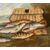 European painter (19th century) - Still life of fish.