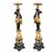 Pair of carved, gilded and painted wooden sculptures - Moorish vase holders. Venice, 18th century.