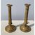 Pair of gilded bronze candlesticks. Paris, early 19th century.
