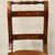 Antique set of 6 Carlo X inlaid walnut chairs - Italy 19th century