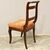 Antique set of 6 Carlo X inlaid walnut chairs - Italy 19th century