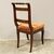 Antique set of 6 Carlo X inlaid walnut chairs - Italy 19th century