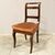 Antique set of 6 Carlo X inlaid walnut chairs - Italy 19th century