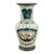 Painted porcelain centerpiece vase. Canton, China, early 20th century.