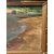 Pittore impressionista francese (XIX sec.) - Paesaggio con lago.