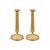 Pair of gilded bronze candlesticks. Paris, early 19th century.