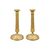 Pair of gilded bronze candlesticks. Paris, early 19th century.