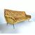 Divano foliage ocra - Vintage 1970