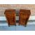 PAIR OF EARLY 1900s ECLECTIC ART NOUVEAU WALNUT BURL BEDSIDE TABLES