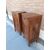 PAIR OF EARLY 1900s ECLECTIC ART NOUVEAU WALNUT BURL BEDSIDE TABLES