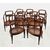Set of eight walnut armchairs, Veneto, late 18th century