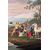 Painting with rural scene, early 19th century