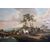 Painting with rural scene, early 19th century