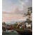 Painting with rural scene, early 19th century