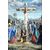 "Crucifixion of Christ" oil on panel