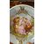 Hand-painted porcelain plate with neoclassical scene of Europe, late 19th century